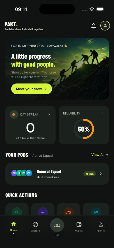 PAKT App Screenshot